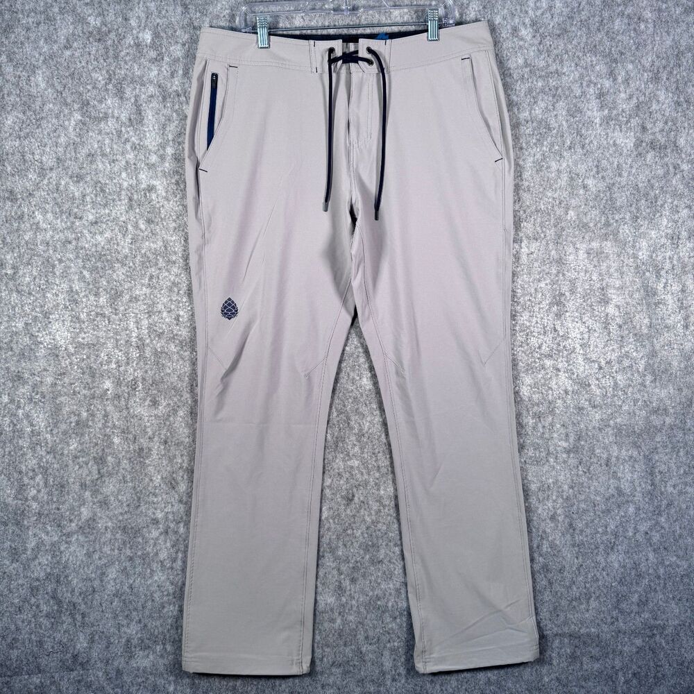 Stio CFS Board Pant Mens 36x32 Gray Lightweight Drawstring Outdoors Hiking